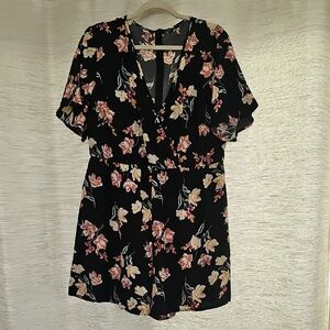 BloomChic Black Floral Romper